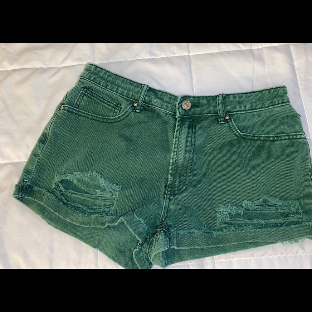 Green forever 21 shorts